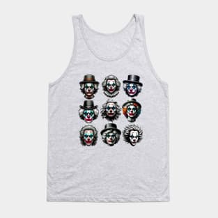 Clowncore Creepy Clown Club Tank Top